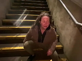 Cracky the street girl finaly gets to suck cock